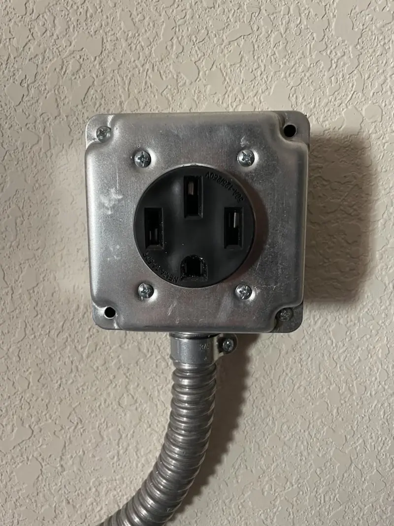 NEMA 14-50 outlet installed for Smart Home Electrical in Rye